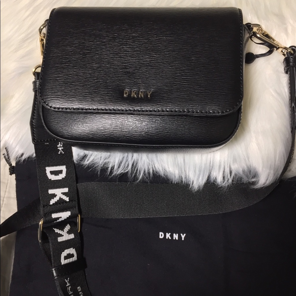 DKNY Black leather handbag